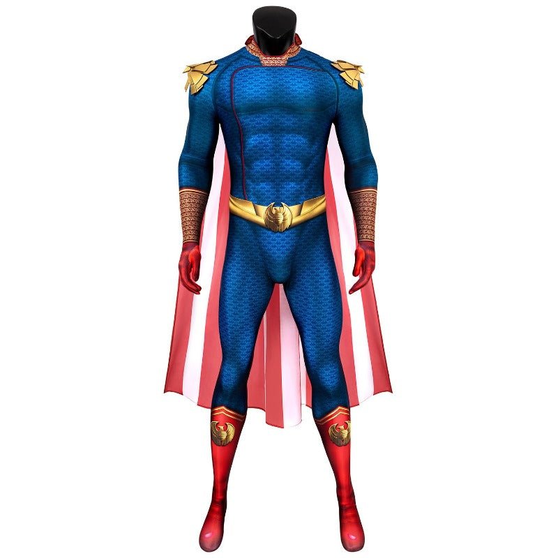Fantasia Homelander para Homens com Capa – Fantasia de Super-Herói para Halloween - Estrela Cosplay