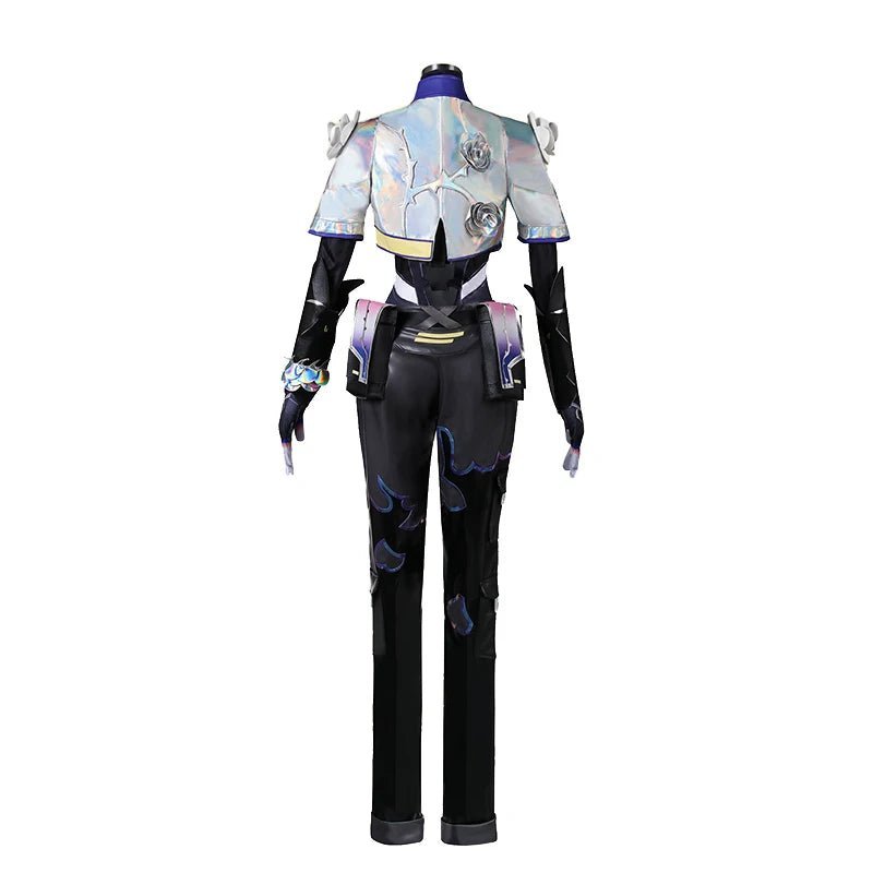 Fantasia Cosplay Valorant Vyse Sentinel Vyse Agente Rosa Mulher Uniforme Punk Festa Halloween - Estrela Cosplay