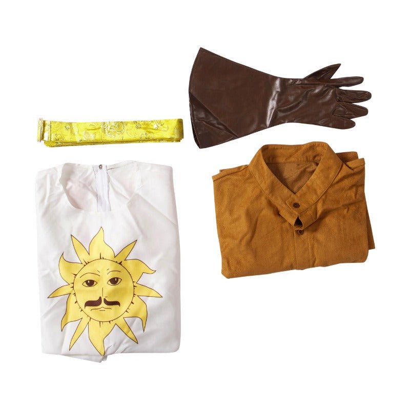 Traje Real do Rei Artur para Homens - Fantasia de Cavaleiro Medieval Monty Python para Halloween - Estrela Cosplay
