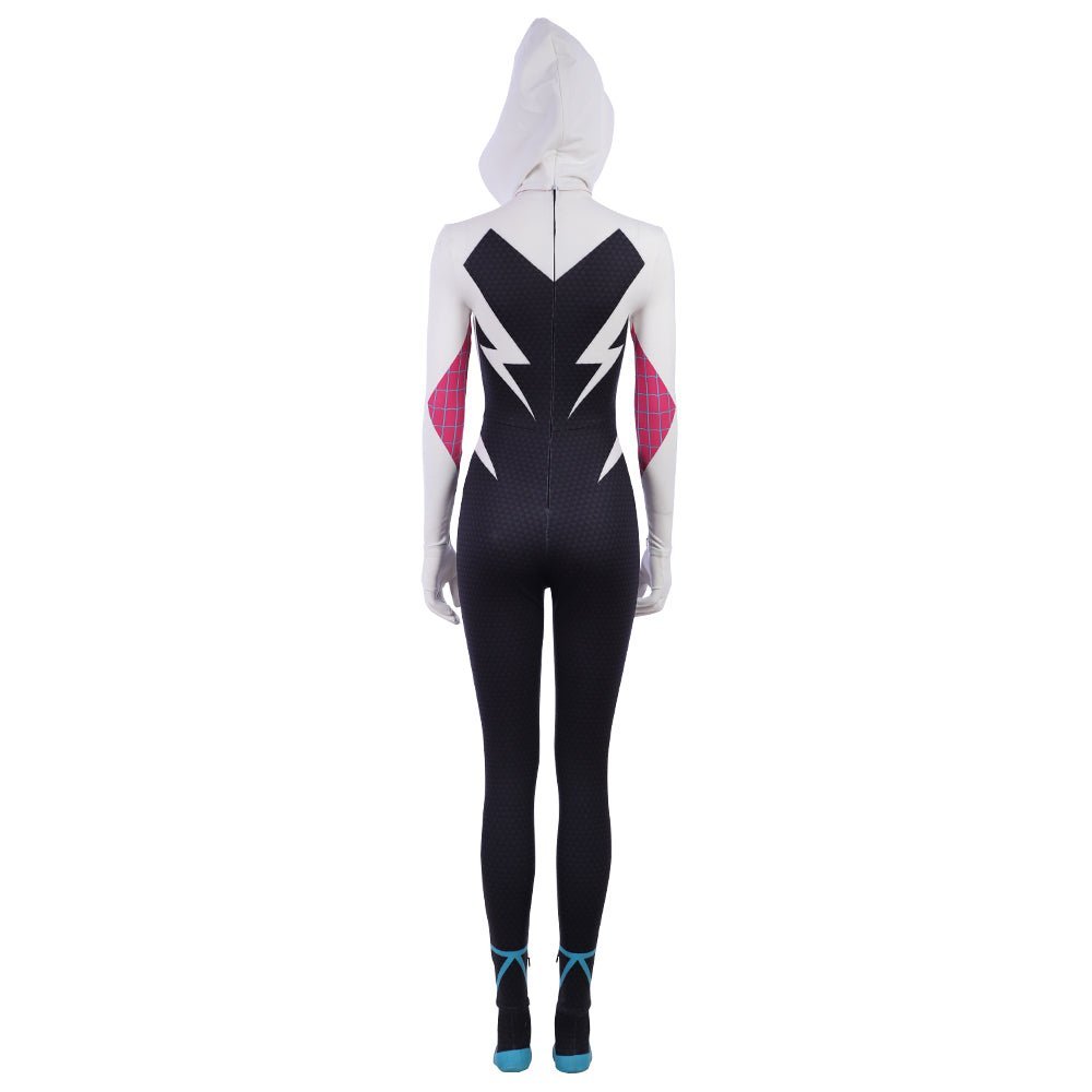 Traje de Cosplay Spider-Gwen / Ghost-Spider de Spider-Man: Into the Spider-Verse - Estrela Cosplay
