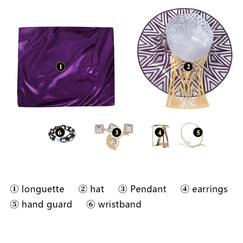 Fantasia de Cosplay Vestido Real Ramonda Pantera Negra para Halloween e Eventos - Estrela Cosplay