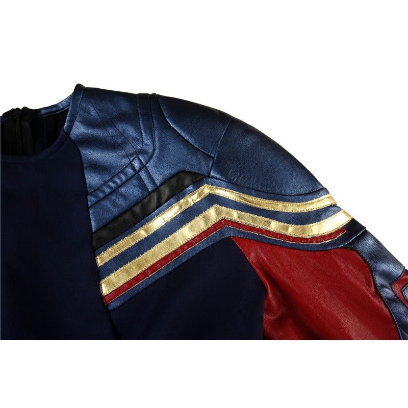 Fantasia de Captain Marvel Endgame - Macacão com Sapatos - Traje de Herói Avengers 4 - Estrela Cosplay
