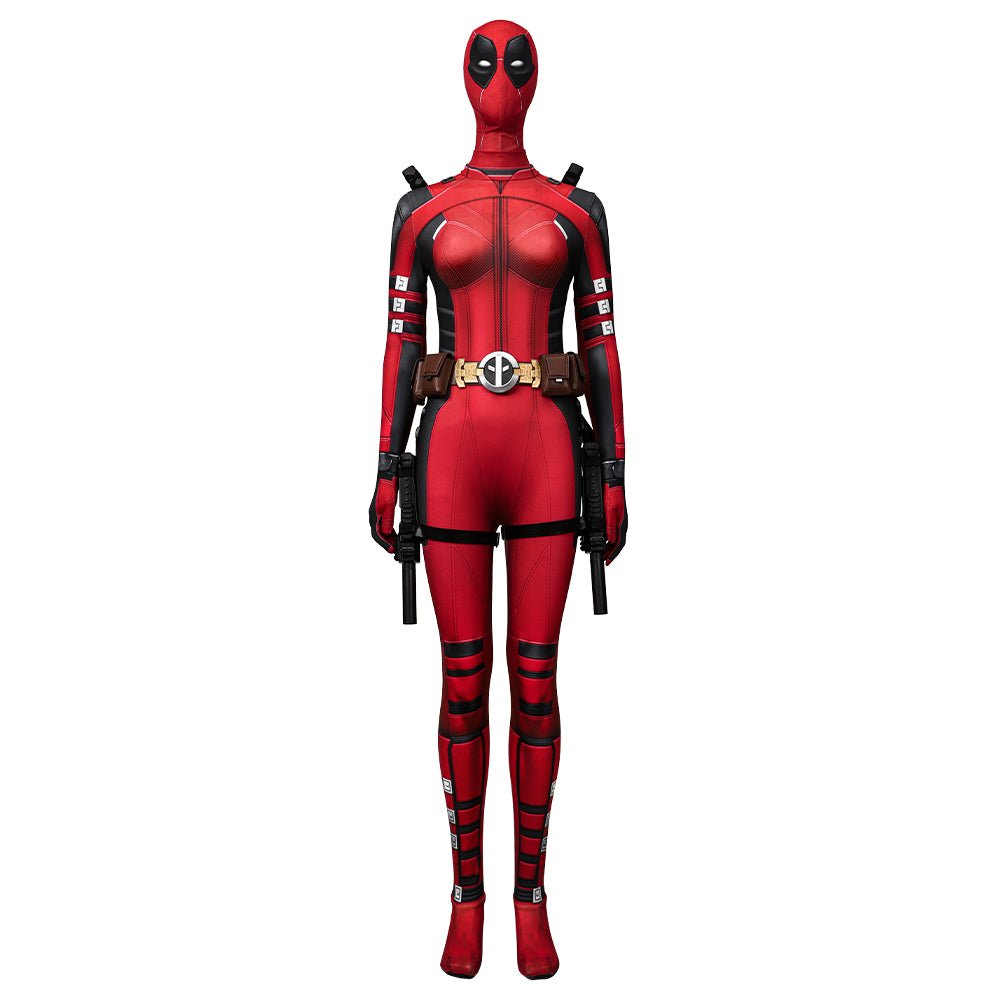 Blusa de Capuz de Cosplay Deadpool 3 – Versão Mulher, Inspirada em Deadpool e Wolverine - Estrela Cosplay