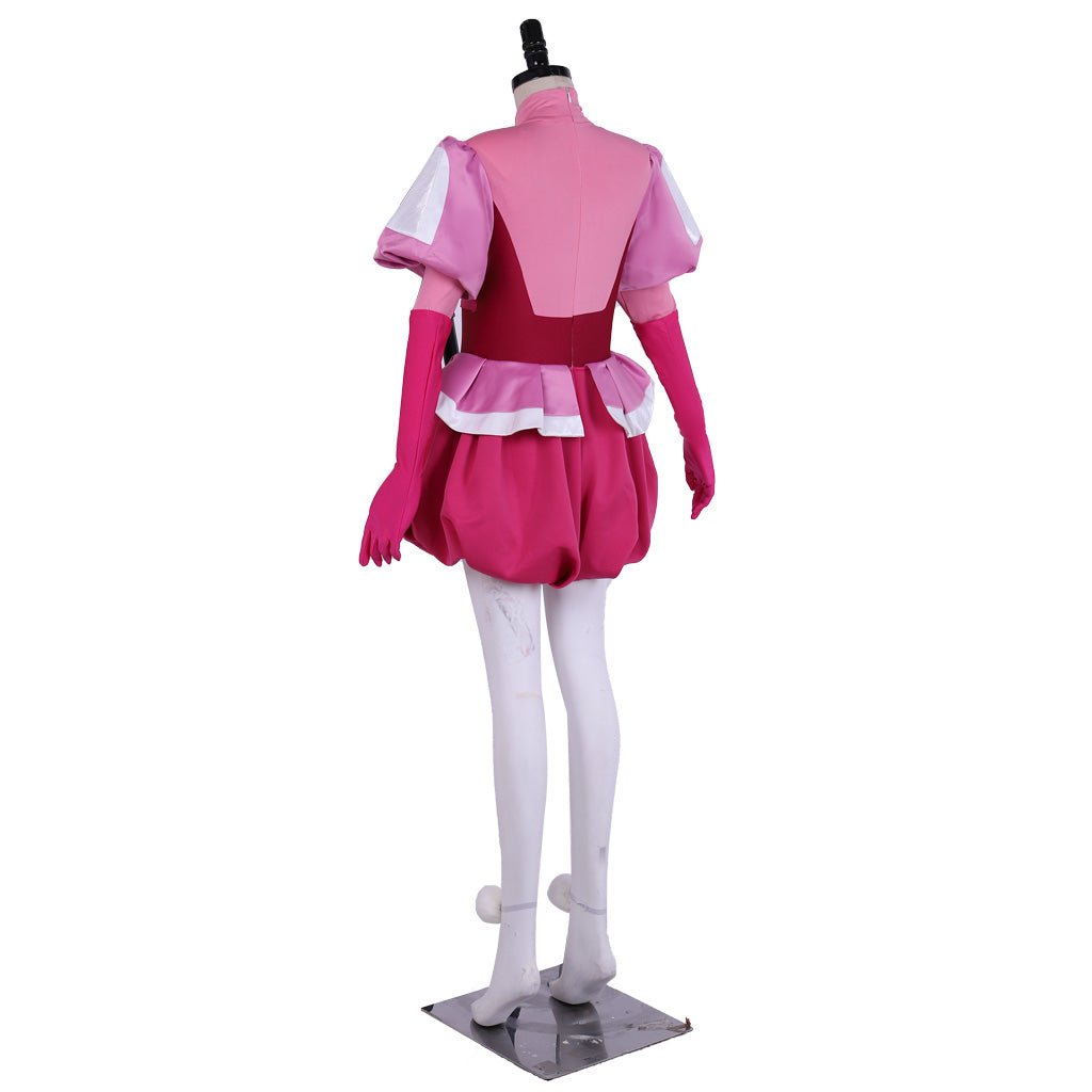 Fantasia de Cosplay Spinel Gem de Steven Universe - Conjunto Completo Vestido Rosa com Luvas e Meias - Estrela Cosplay