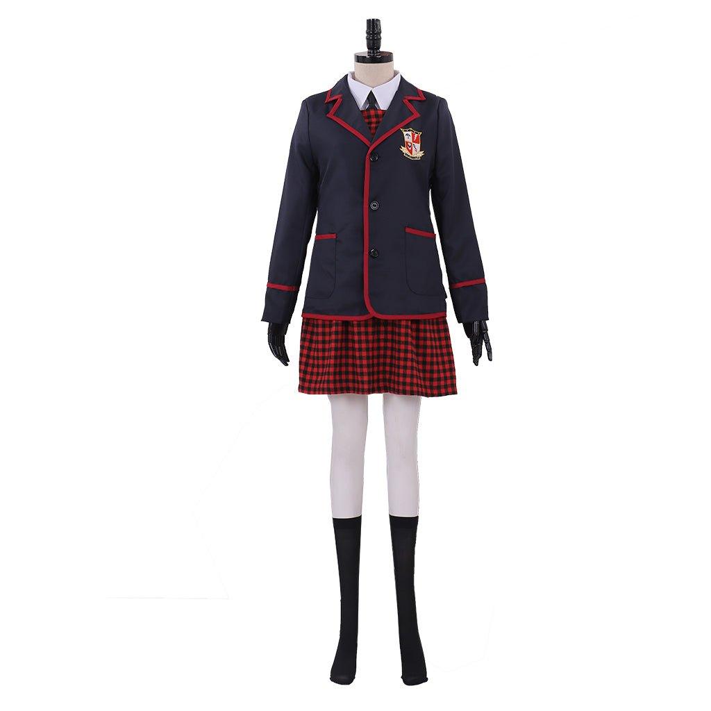 Uniforme Escolar Feminino da Academia Umbrella Fantasia Cosplay | Casaco e Vestido Autênticos para Adultos - Estrela Cosplay