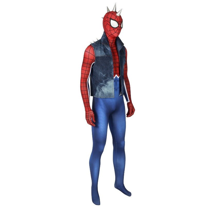 Fantasia Punk-Rock Spidey Hobart Brown Spider-Man para Fãs - Estrela Cosplay