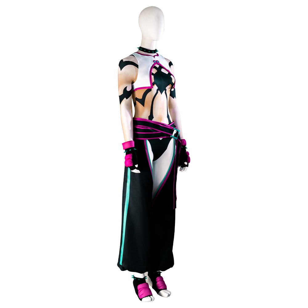Fantástico Traje de Cosplay Juri Han Street Fighter VI - Conjunto Completo para Fãs - Estrela Cosplay