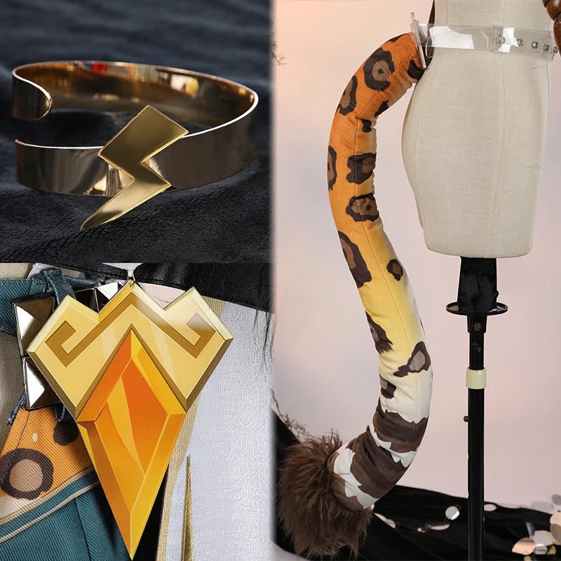 Fantasia de Cosplay Xilonen de Genshin Impact - Traje Feminino Sexy Natlan Panthera Ocelota - Estrela Cosplay