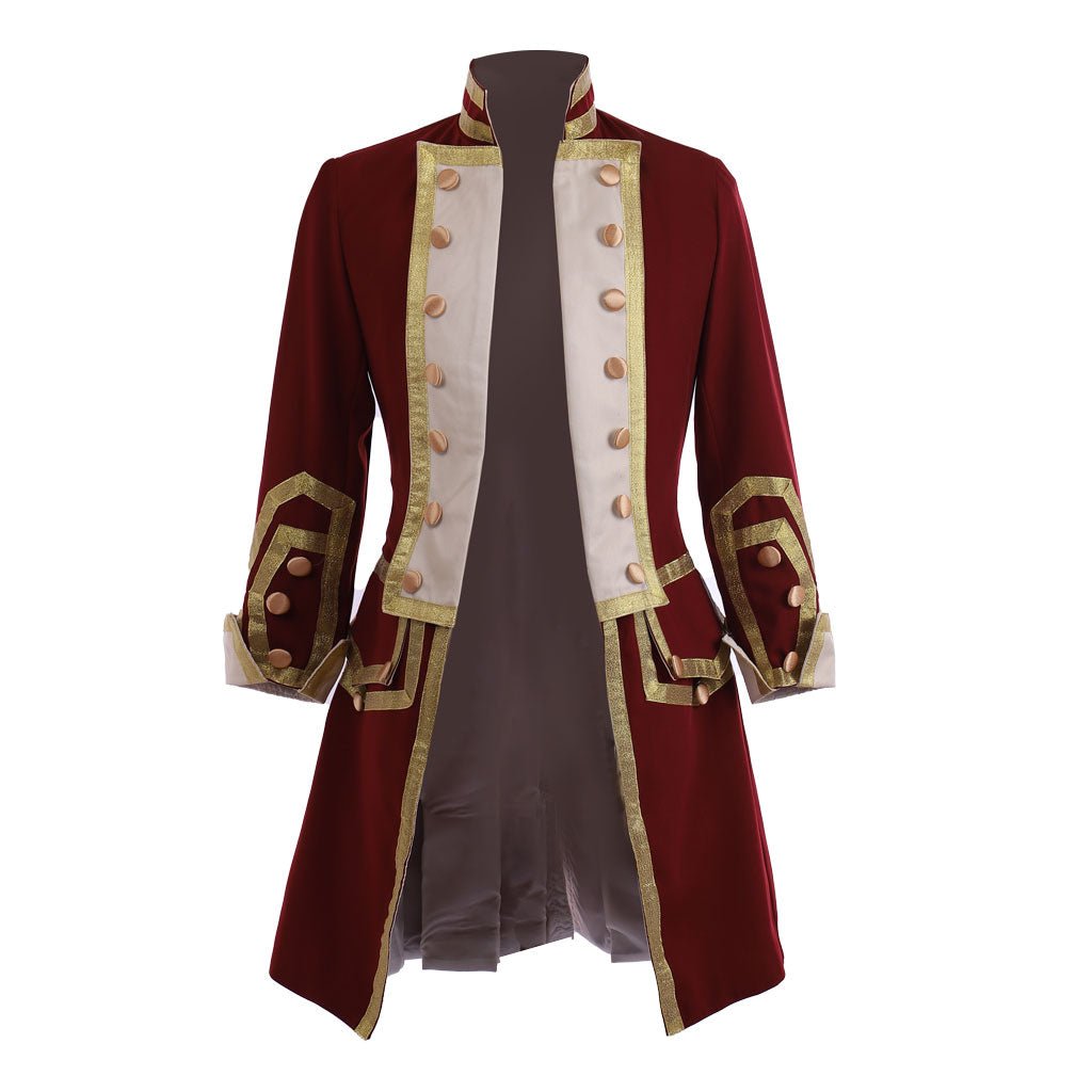 Casaco Militar Colonial do Século 18 - Uniforme Inspirado em George Washington | Série Medieval Estrela do Cosplay - Estrela Cosplay