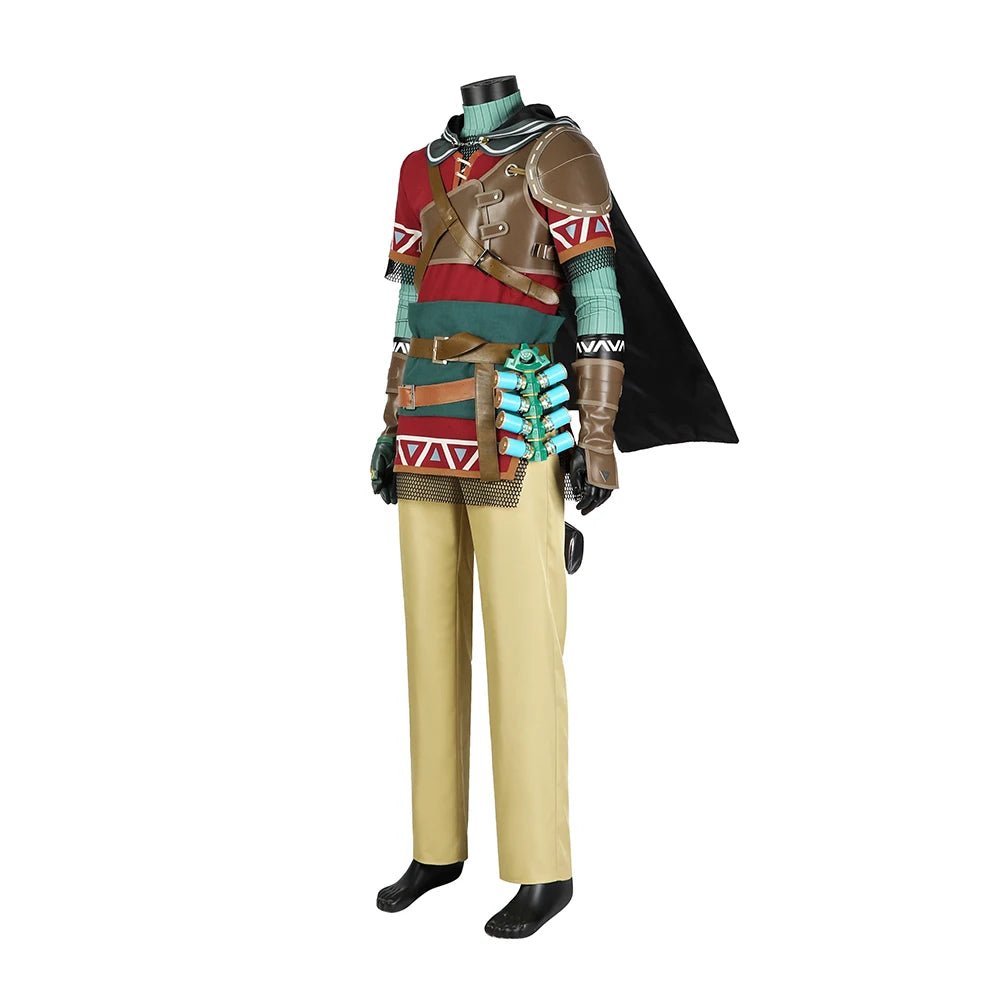 Jogo Zelda Cosplay Túnica Hyliana Armadura Fantasia Batalha para Homens Uniforme Completo Halloween Carnaval Fantasia - Estrela Cosplay