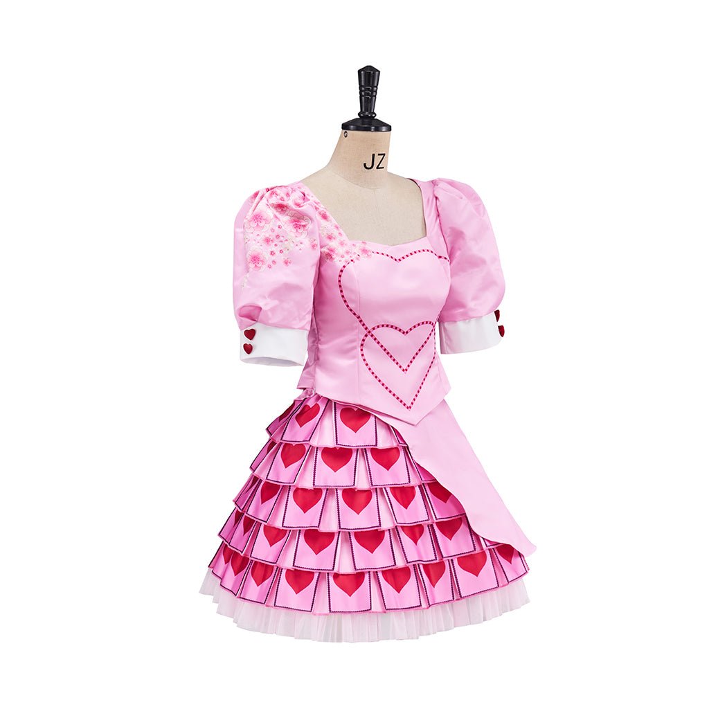 Vestido de Cosplay D-Descendentes 4 Vermelho – Fantasia de Princesa para Halloween e Carnaval - Estrela Cosplay