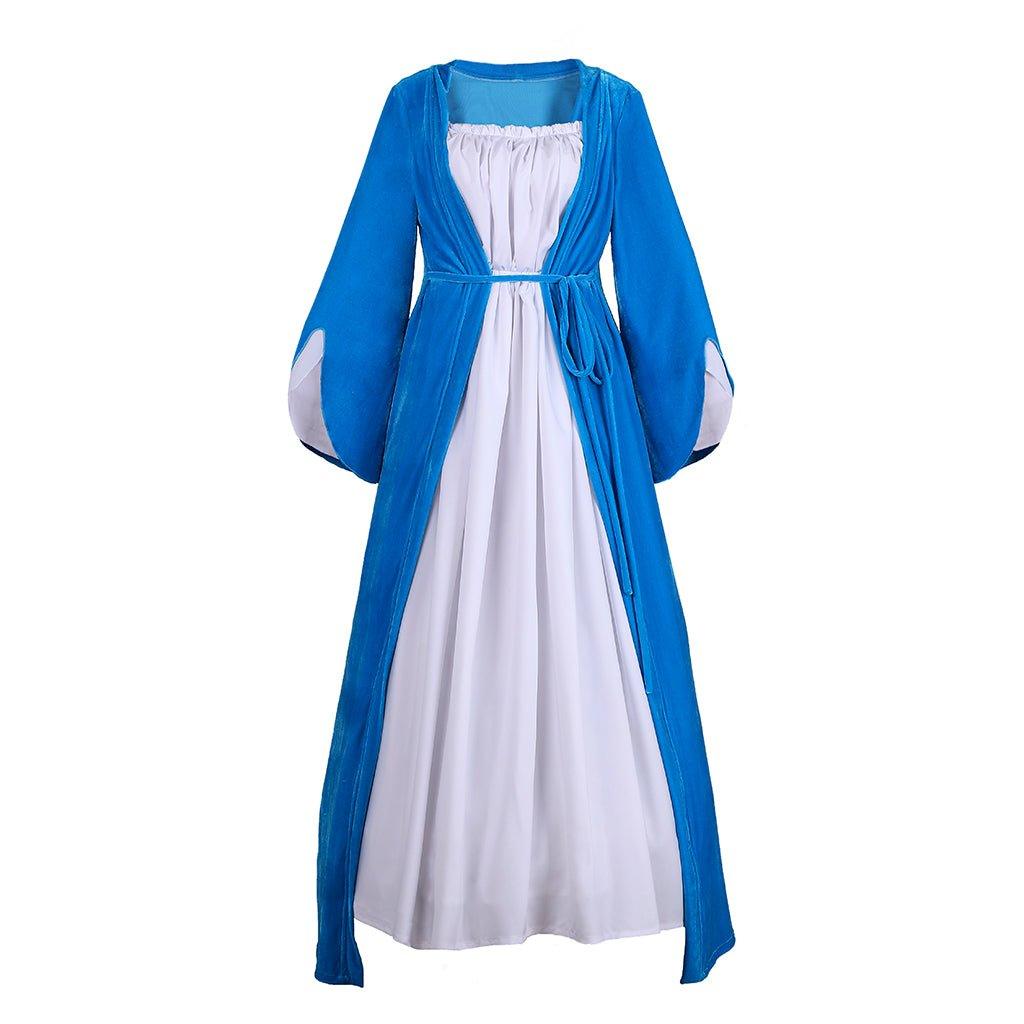 Elizabeth Schuyler Hamilton Cosplay Vestido Azul Casaco | Hamilton Broadway Colonial Rococo Baile Traje - Estrela Cosplay