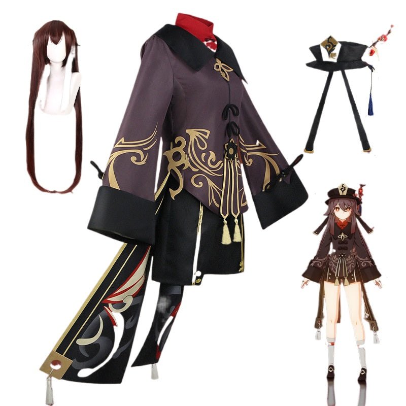 Fantasia de Hu Tao de Genshin Impact - Perfeita para Roleplay de Anime para Fãs - Estrela Cosplay