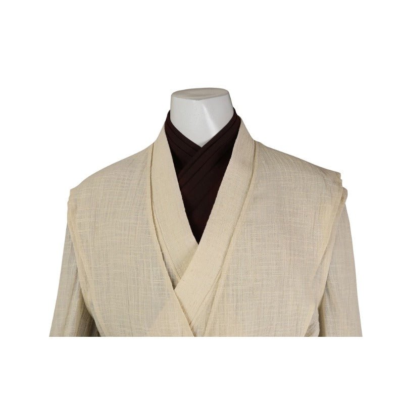 Traje de Cosplay de Obi-Wan Kenobi - Roupa de Jedi Conjunto Completo para Halloween e Festas - Estrela Cosplay