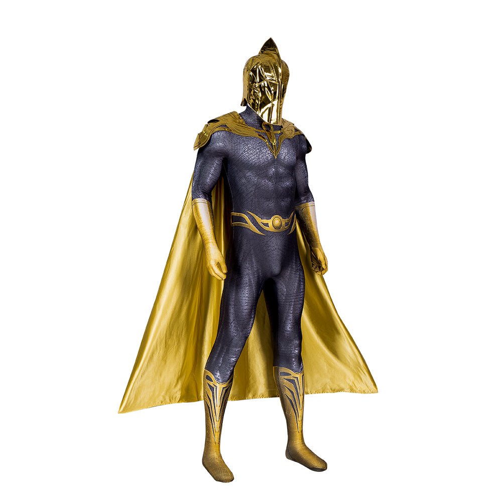 Fantasia de Black Adam para Homens - Conjunto Completo com Roupão e Máscara para Halloween e Eventos de Cosplay - Estrela Cosplay