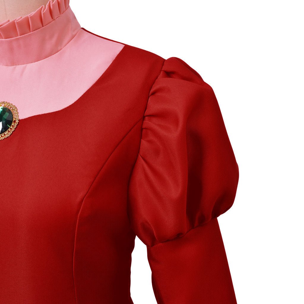 Fantasia Lady Tremaine Cosplay | Vestido Vermelho Rainha para Mulheres | Traje Adulto para Halloween e Eventos Disney - Estrela Cosplay