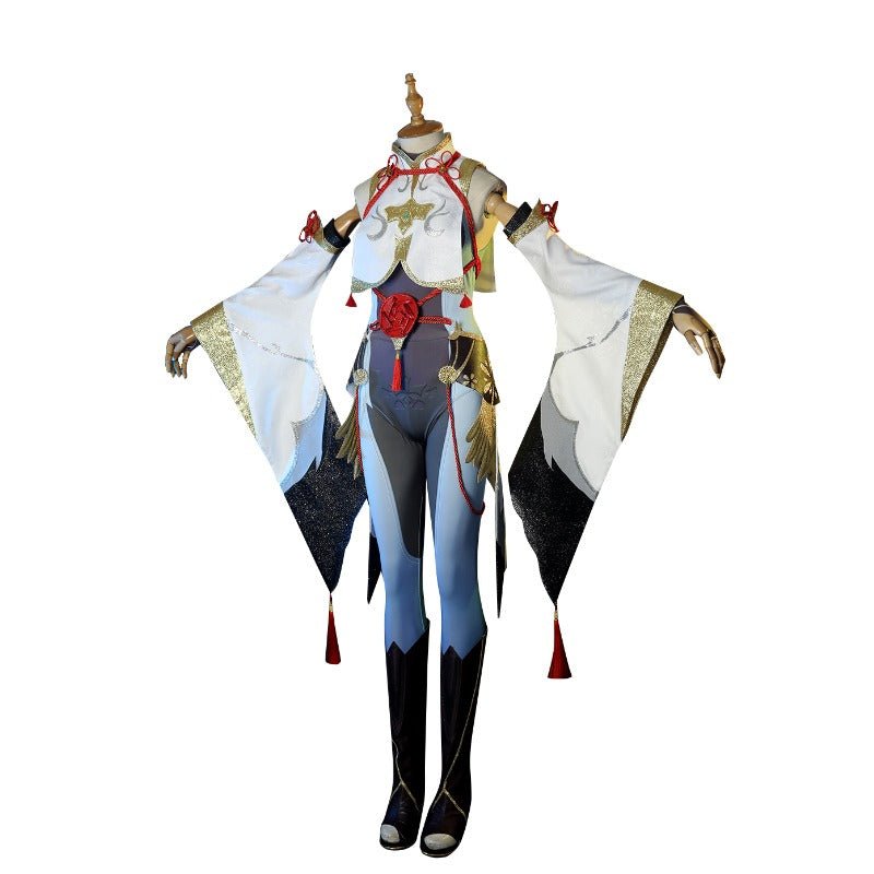 Fantasia de Shenhe de Genshin Impact - Conjunto Completo para Halloween e Roleplay - Estrela Cosplay