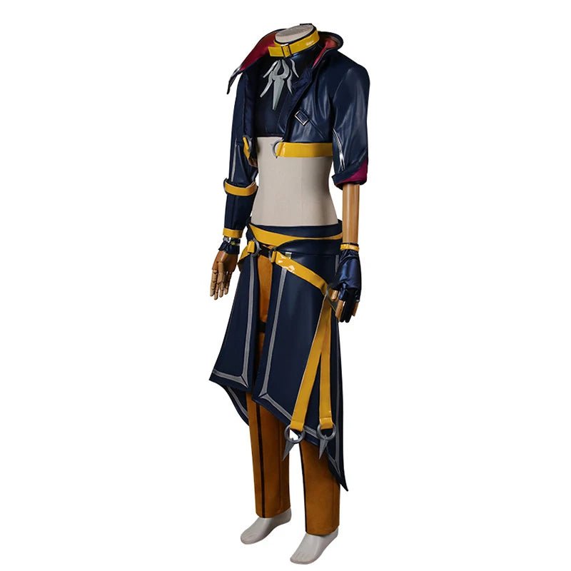 Fantasia de Cosplay Kayn Heartsteel LOL para Homens Adultos - Uniforme Completo com Máscara para os Olhos - Estrela Cosplay