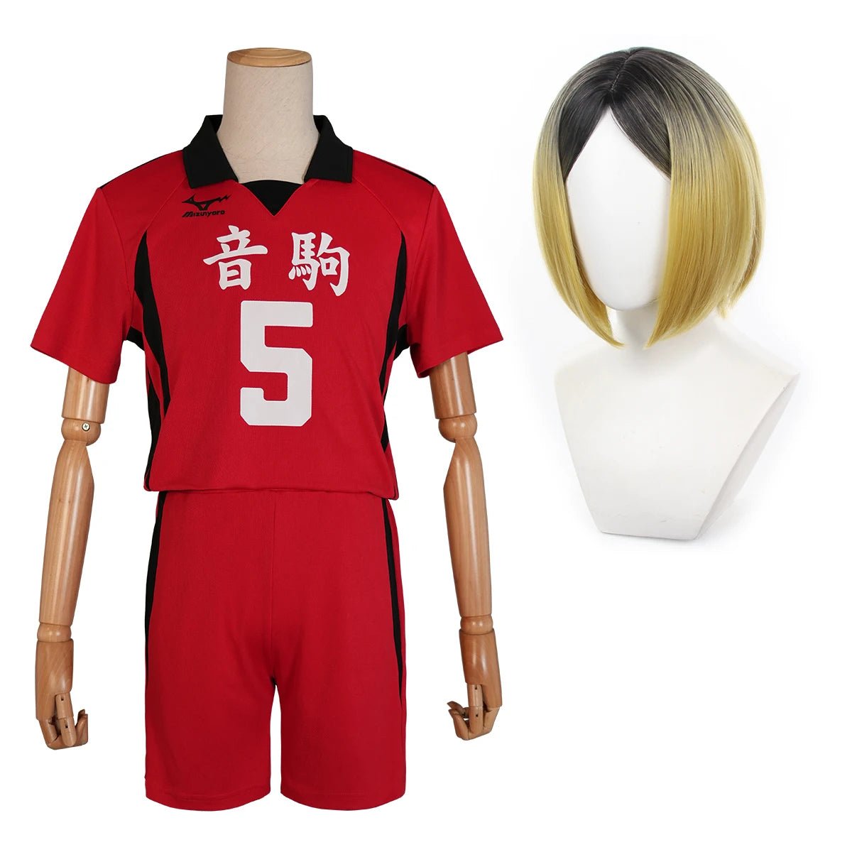 Fantasia de Cosplay Haikyuu!! Kozume Kenma Nekoma High School NO.5 Camisa Peruca - Estrela Cosplay