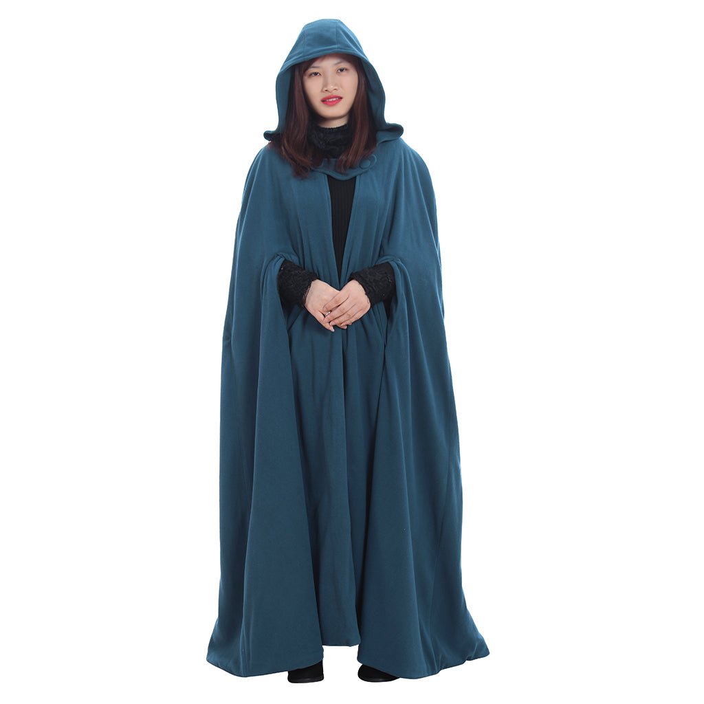 Capa de Inverno com Capuz para Mulheres Trench Gótico Tamanho Plus para Cosplay Anime e Uso Casual - Estrela Cosplay