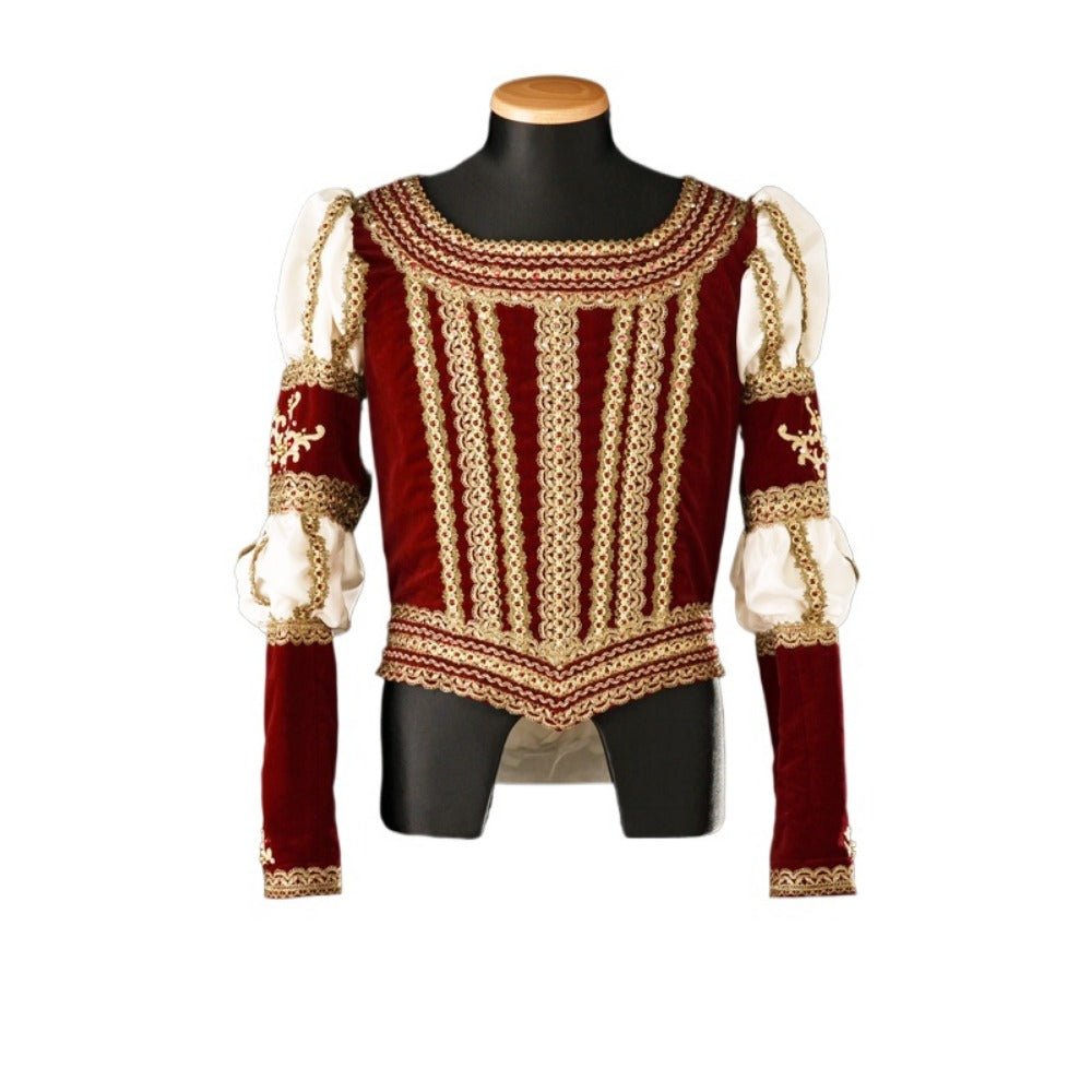 Traje de Cosplay Príncipe Tudor Elizabethano - Uniforme Renascentista para Ballet e Teatro | Série Medieval Estrela do Cosplay - Estrela Cosplay