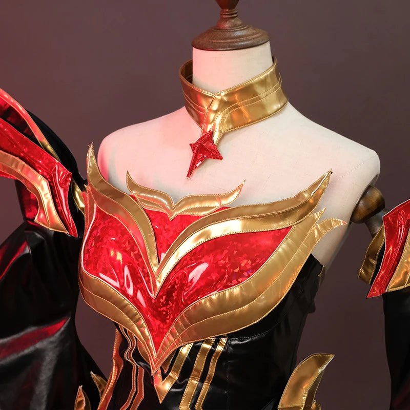 Fantasia de Cosplay de Ahri, a Raposa de Nove Caudas do LOL - Traje Feminino para Halloween - Estrela Cosplay