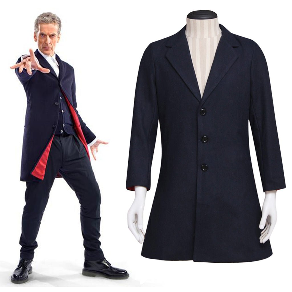 Fantasia de Viajante do Tempo para Homens - Casaco Longo do 12º Doutor Dr. Capaldi - Estrela Cosplay