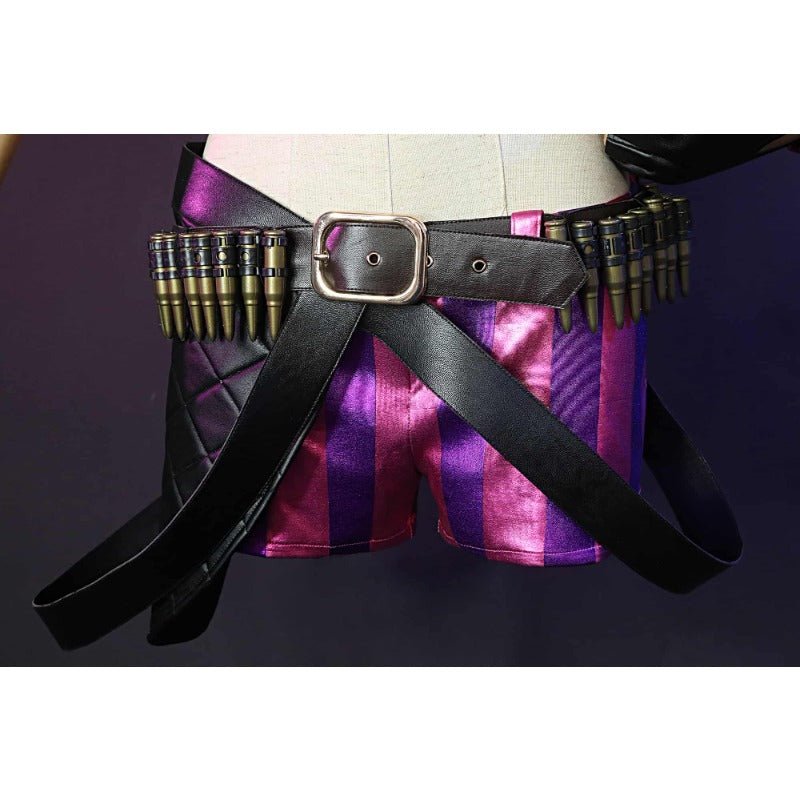 Fantasia de Cosplay Jinx Uniforme Sexy - League of Legends Traje de Halloween - Estrela Cosplay