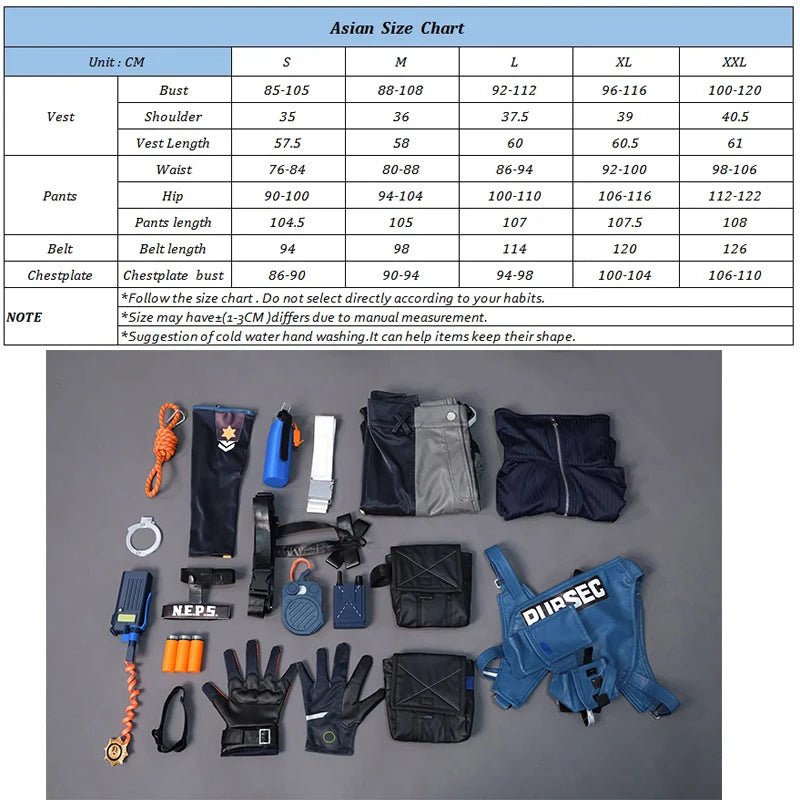 Fantasia de Cosplay Seth Lowell de Zenless Zone Zero - Traje de Oficial Novato para Homens - Estrela Cosplay
