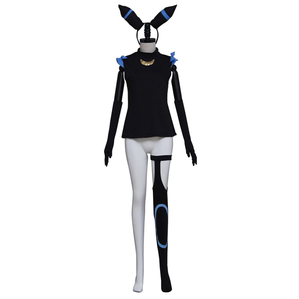 Vestido de Cosplay Humano de Umbreon Pokémon - Estrela Cosplay