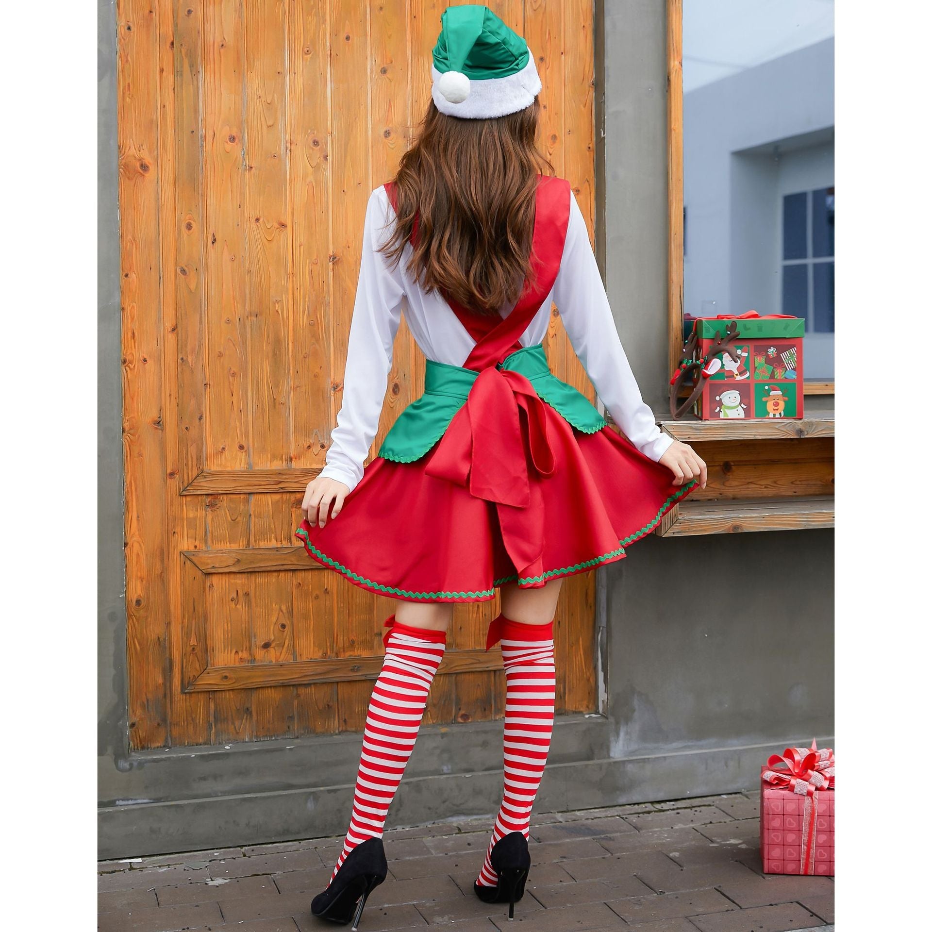 Fantasia de Natal Japonesa M-XL, Fantasia de Santa Doce Japonesa - Estrela Cosplay