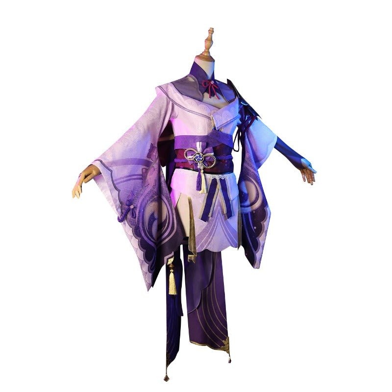 Traje de Cosplay Raiden Shogun Genshin Impact - Vestidos Elegantes para Halloween e Eventos - Estrela Cosplay