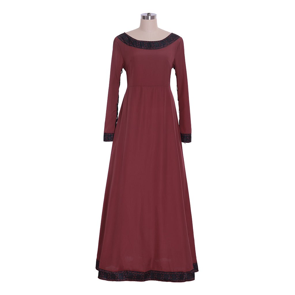 Vestido de Corte Real Medieval Rainha Princesa Vestido de Festa de Chá Tudor - Estrela Cosplay