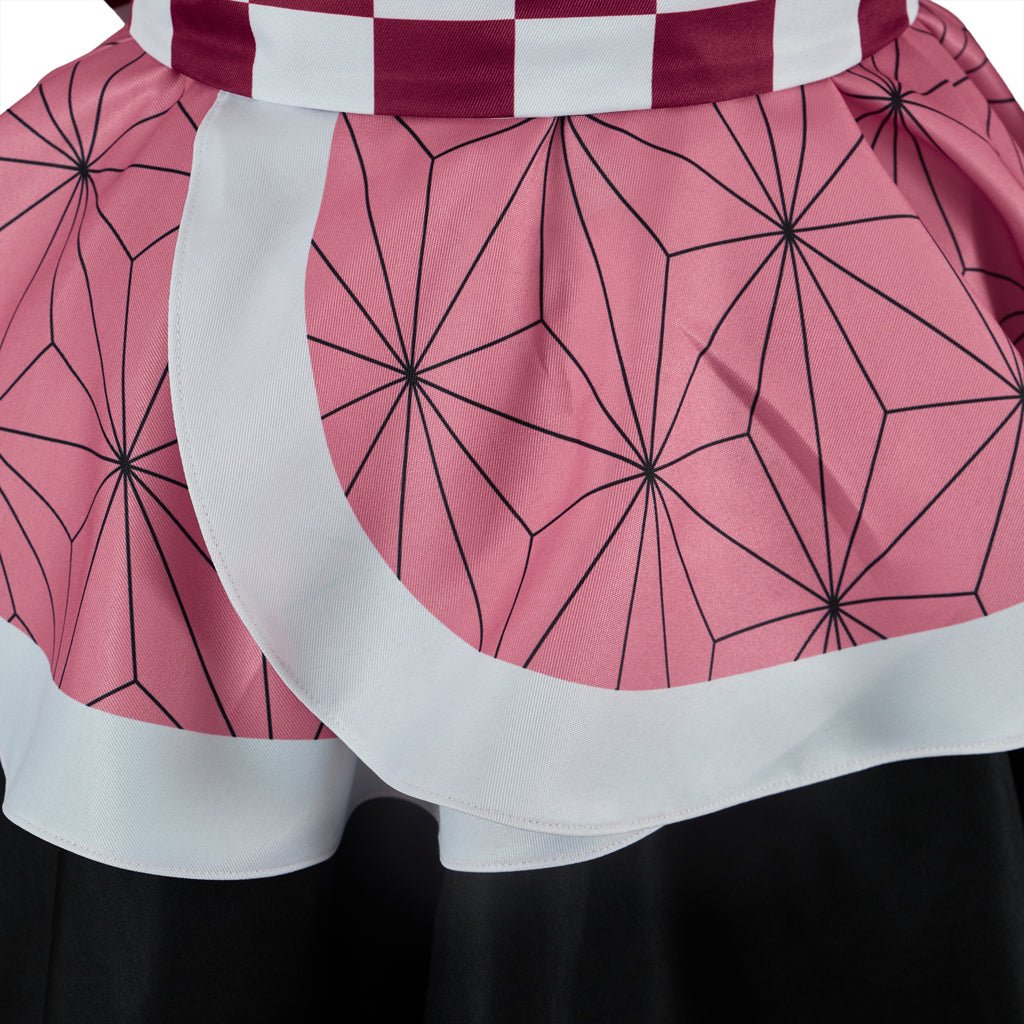 Traje de Cosplay Nezuko Kimono de Demon Slayer – Traje Autêntico de Anime - Estrela Cosplay