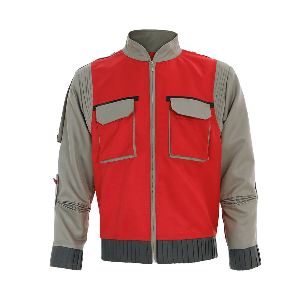 Fantasia de Cosplay Back to the Future - Jaqueta Laranja, Branca e Vermelha - Estrela Cosplay