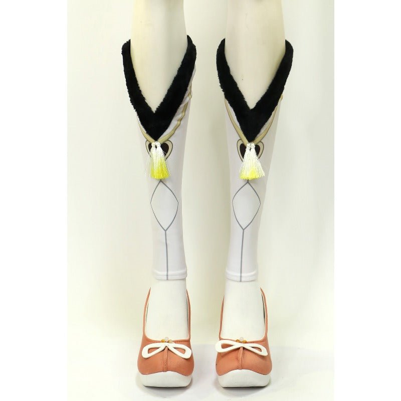 Fantasia de Yaoyao Cosplay - Traje de Halloween com Peruca e Mochila para Mulheres e Crianças - Estrela Cosplay