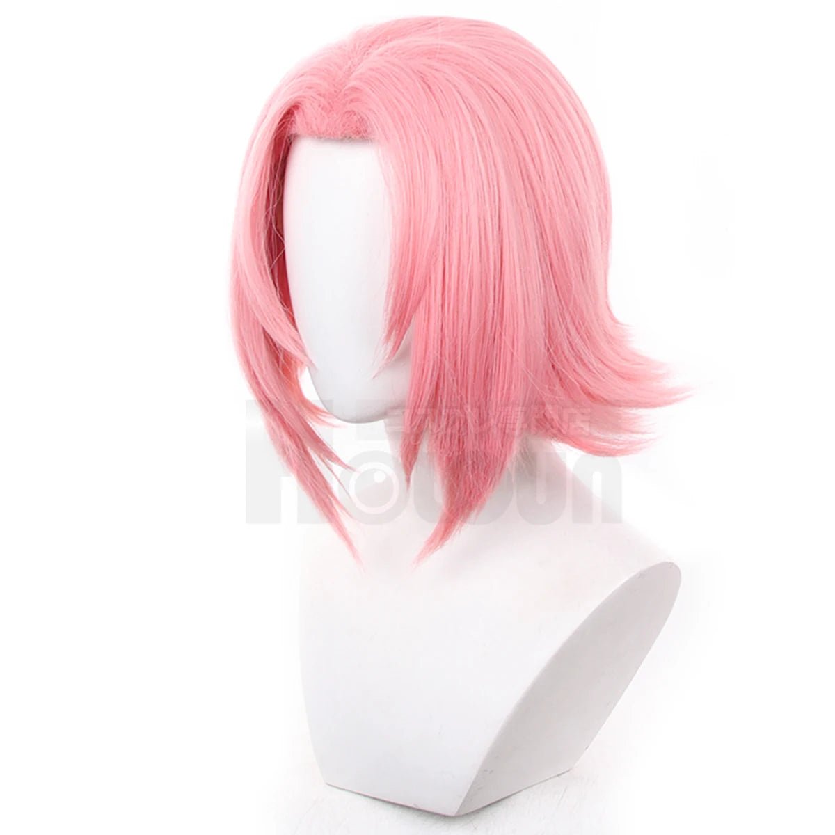 Peruca Cosplay Haruno Sakura Rosa - Tamanho Ajustável, Fibra Sintética Resistente ao Calor - Estrela Cosplay