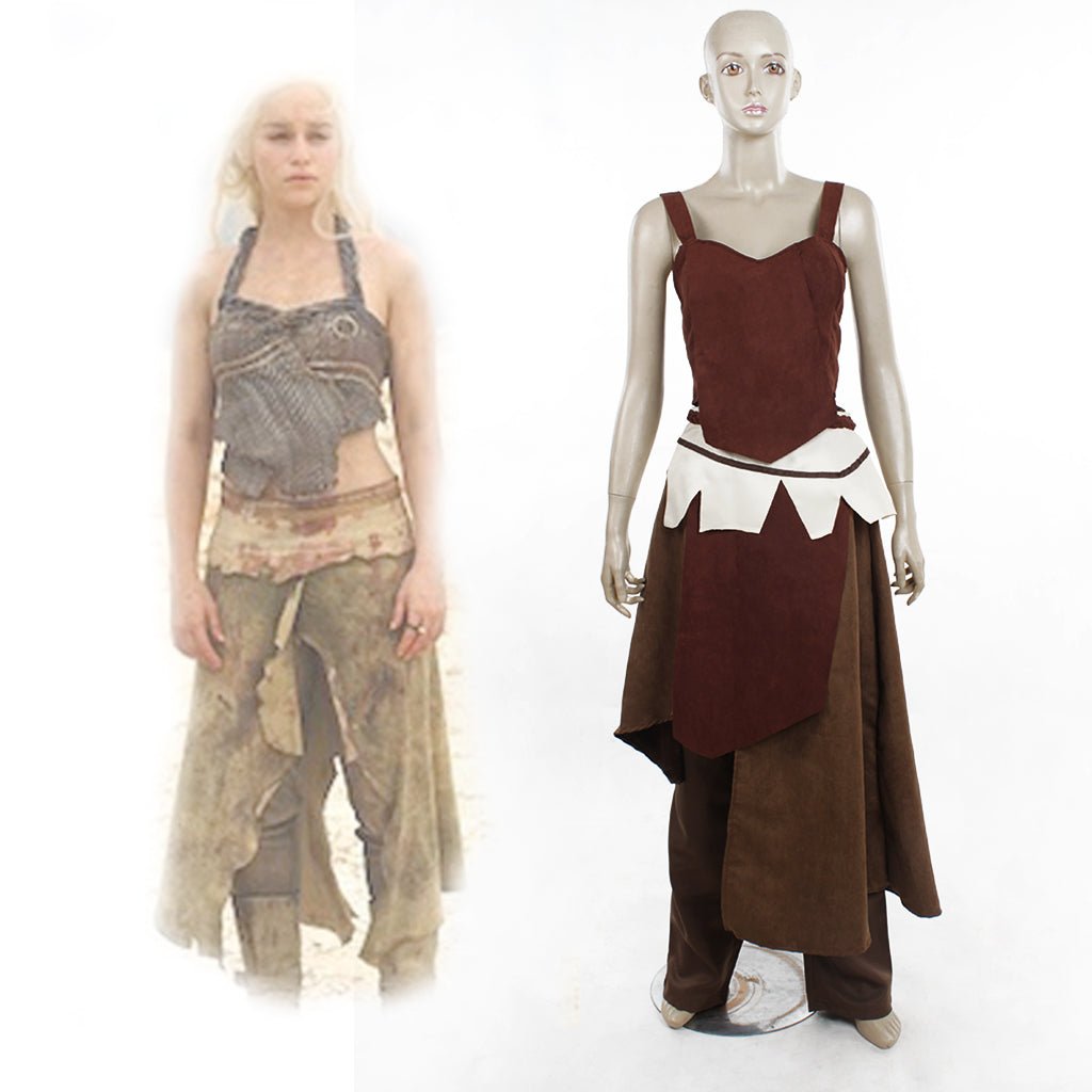 Fantasia de Daenerys Targaryen para Mulheres Adultas - Top, Vestido e Calças de Rainha - Estrela Cosplay