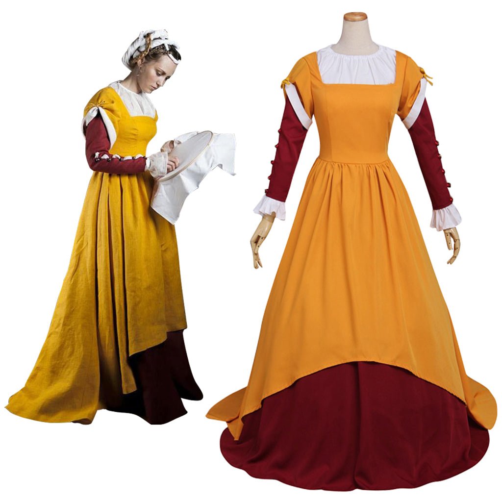 Vestido Medieval para Adultas Prom Gótico Vitoriano Estilo Guerra Civil Mascarada Prom Rococo Marie Antoinette Bailarina - Estrela Cosplay