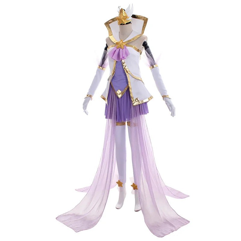 Fantasia de Cosplay Janna Guardião Estelar LOL - Uniforme Feminino para Halloween e Festas - Estrela Cosplay