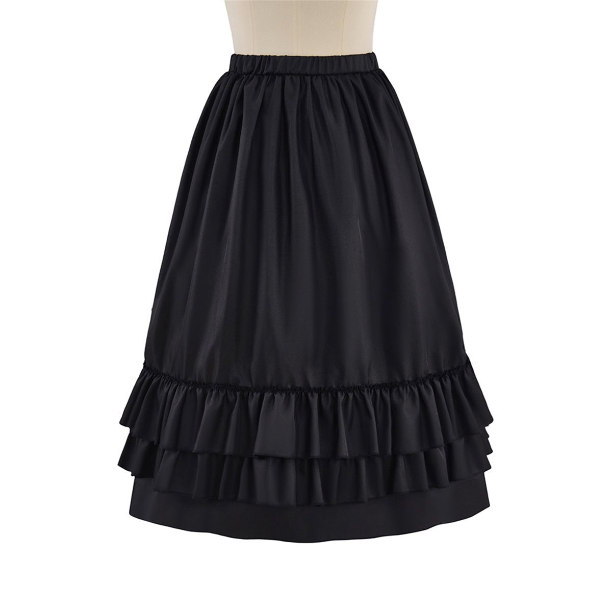 Fantasia Medieval Gótica Preta Bustier Saia para Cosplay - Estrela Cosplay