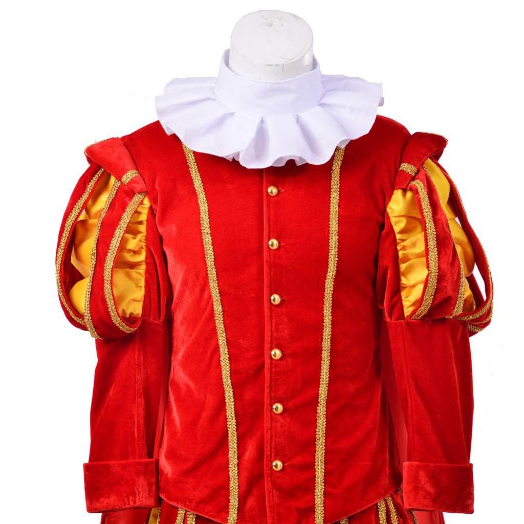 Traje de Cosplay Tudor Renascença para Homens - Traje de Rei da Era Elizabetana com Chapéu | Série Medieval Estrela do Cosplay - Estrela Cosplay