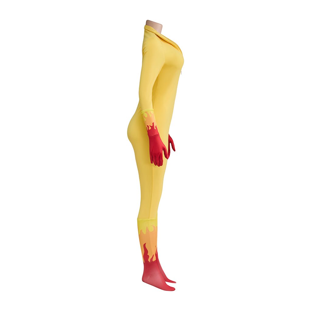 Traje de Cosplay Firestar – Amigos Espantosos Anjo Super-Herói Bodysuit - Estrela Cosplay