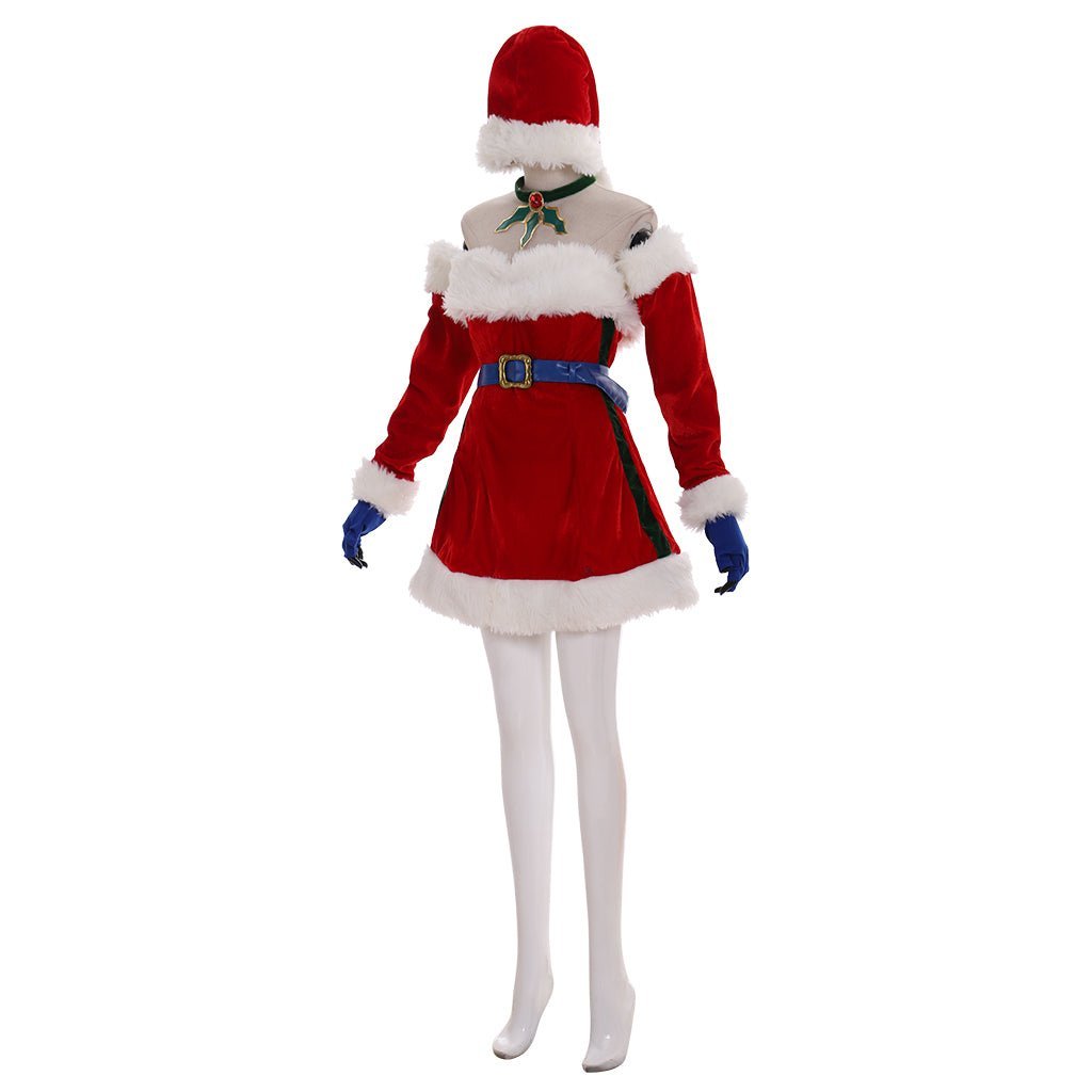 Fantasia de Miss Fortune Vestido de Natal Sexy | Traje da Caçadora de Recompensas de League of Legends - Estrela Cosplay