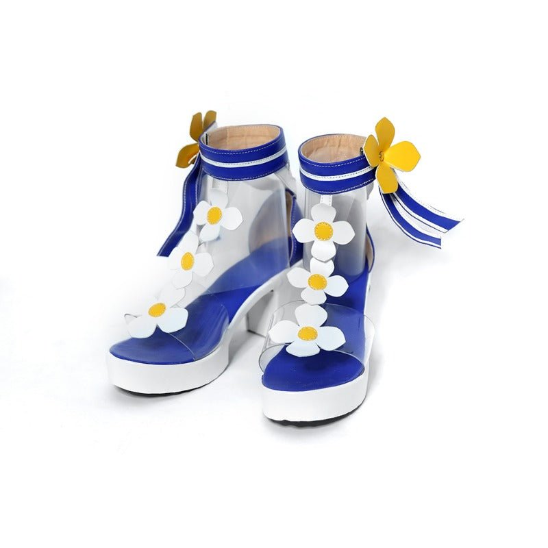 Traje de Cosplay de Banho de Barbara de Genshin Impact com Bolsa para Verão - Estrela Cosplay