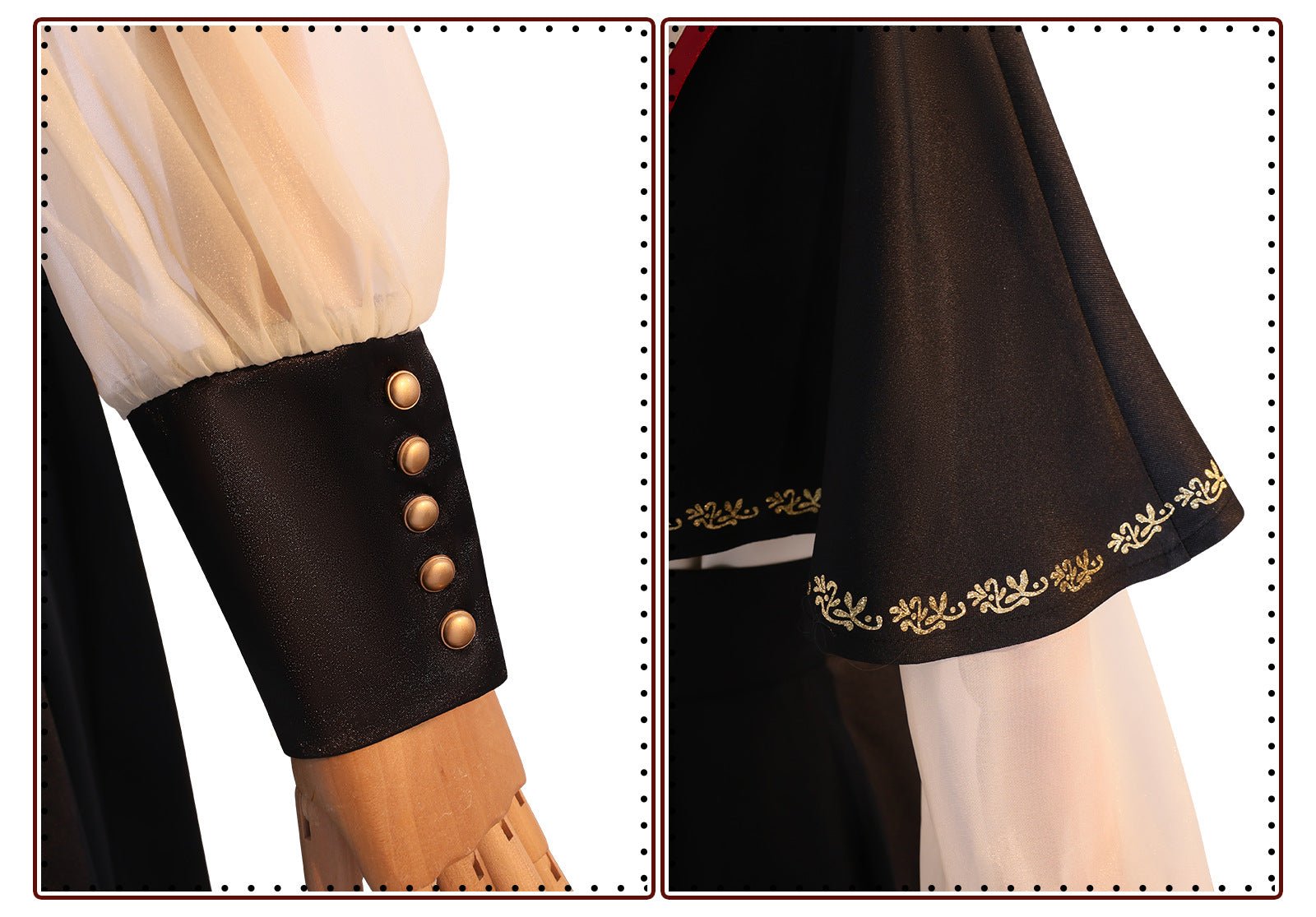 Traje de Cosplay BanG Dream! Ave Mujica Wakana Mutsumi - Estilo Gótico - Estrela Cosplay