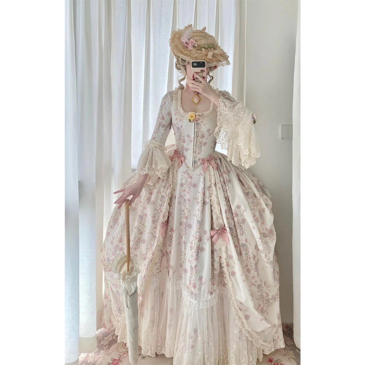 Vestido Rococó do Século 18 | Traje de Baile de Marie Antoinette para Cosplay - Estrela Cosplay