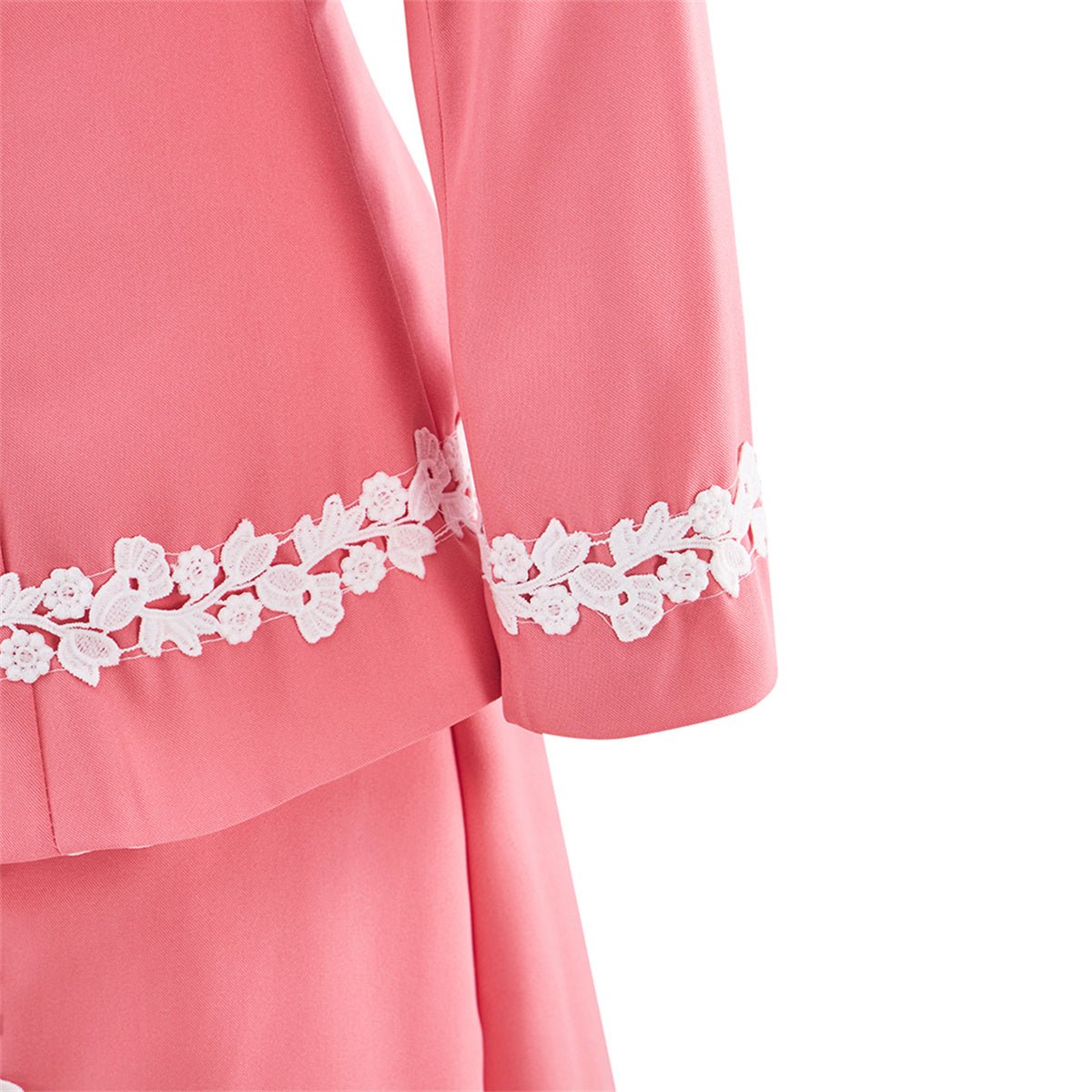 Fantasia Edward Rosa Cosplay - Conjunto Elegante Saia Rosa - Estrela Cosplay