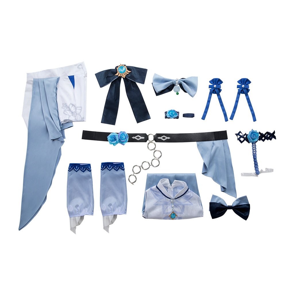 Fantasia Jean Genshin Impact Vento Marinho Roupa de Praia Verão Halloween - Estrela Cosplay