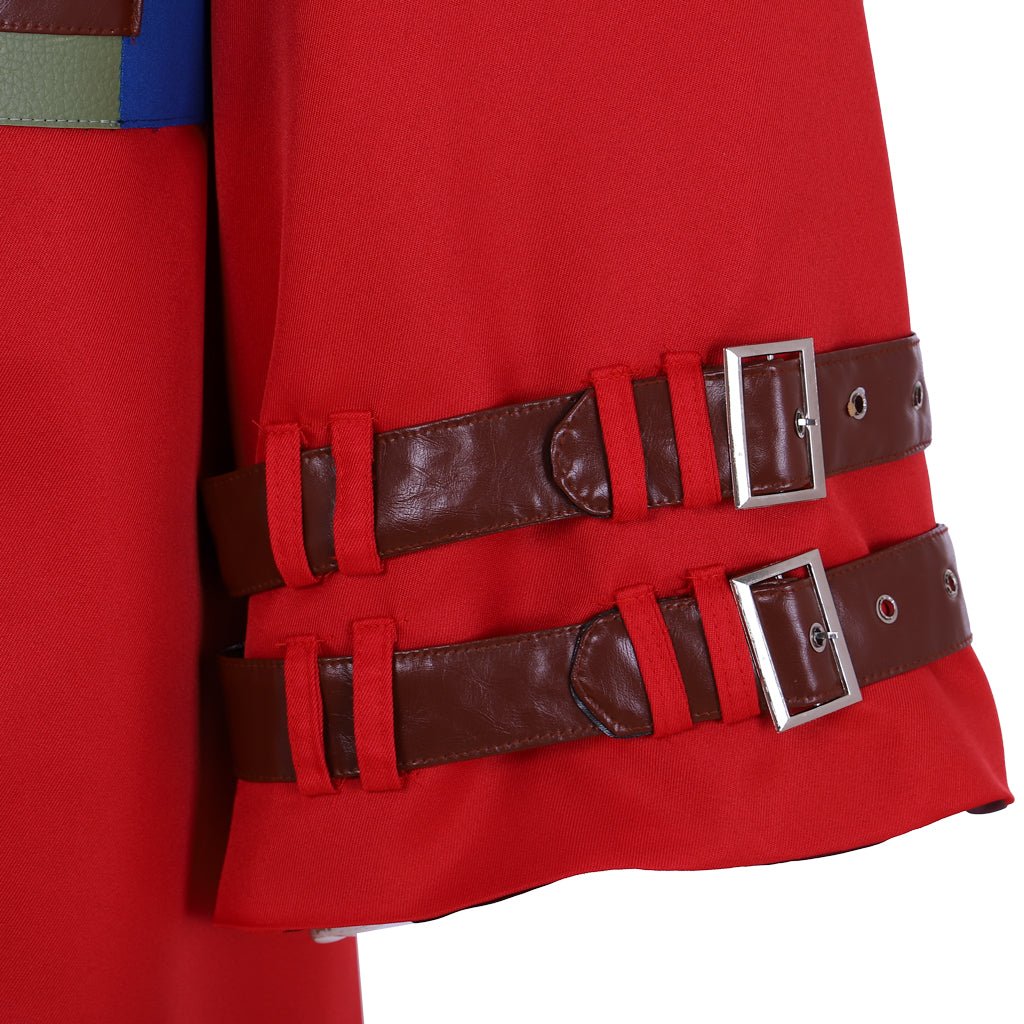 Fantasia de Cosplay de Auron de Final Fantasy X | Conjunto Completo de Terno Vermelho para Role Play - Estrela Cosplay